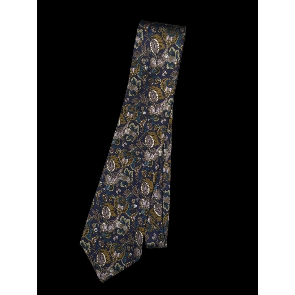 Brooks Brothers 100% Imported Silk Tie Floral Print Made In The USA